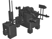 Sandwich End Cutting Tool 3D CAD Model