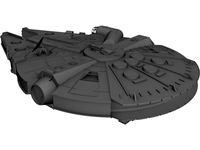 Star Wars Millenium Falcon YT-1300 3D CAD Model
