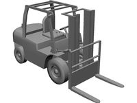 Forklift 54in 3D CAD Model