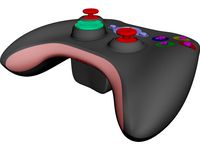 Xbox 360 Gamepad 3D CAD Model