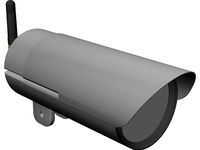 CCD Camera 3D CAD Model