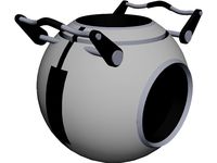 Portal 2 Game Character Wheatley 3D CAD Model
