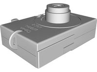 Canon Digital Ixus 2 Photo Camera 3D CAD Model