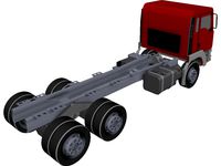 MAN Truck 6x4 3D CAD Model