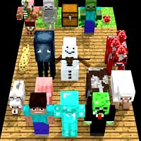 Minecraft Blender Rig! Fully IK Rigged - All Peacefull mobs, Many hostile mobs, Blocks - The Micahel