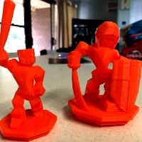 LowPoly Printable Characters