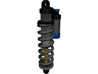 Fox Racing Shox DHX 5.0 Air Shock 3D CAD Model