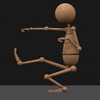 IK Rigged Wooden Character