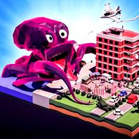 Low poly street catastrophe