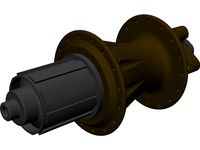 MTB Rear Freehub 3D CAD Model