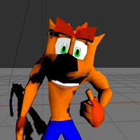 Crash Bandicoot Low Poly Rig