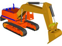Excavator 3D CAD Model