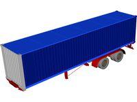 Renault Magnum Container Trailer