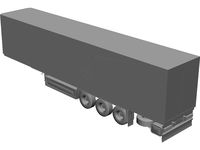 European Semi-Trailer 3D CAD Model
