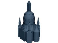 Frauenkirche Dresden 3D CAD Model