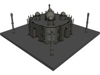 Taj Mahal 3D CAD Model