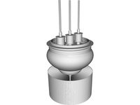 Air cooled transmitter triode