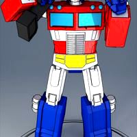 Optimus Prime (Low Poly and Rigged w/ walk cycle)