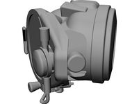 Diving Helmet 3D CAD Model