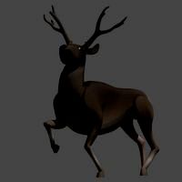 Deer - Stag - Low Poly