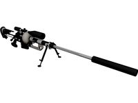 CheyTac M-200 Intervention Rifle 3D CAD Model