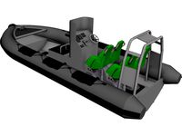 RHIB 3D CAD Model
