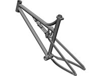 Bike Frame 3D CAD Model