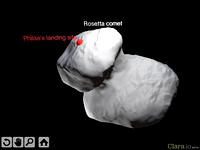 ESA Rosetta Comet and Philae's landing site
