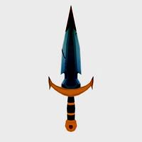Handpainted Dagger