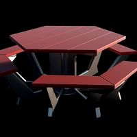 Hexagonal Picnic Table