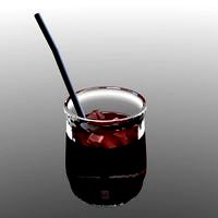tumbler icecubes straw