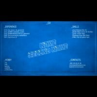 Blueprint style CV