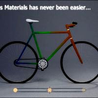 Cycles Material Drivers Demo - Lowpoly Bicycle