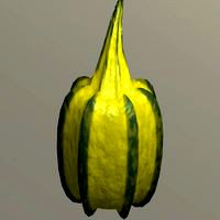 Fruit with procedural texture
