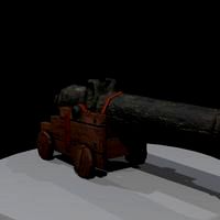 Low Poly Pirate Cannon