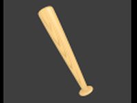 Baseball bat normal 3D Model