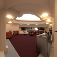 Starship Interior Conference Room 3D Model