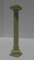 Roman Column 3D Model