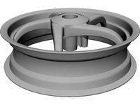 Wheel Rear Aprilia SR50 3D CAD Model