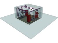 Electric Boiler Room 3D CAD Model