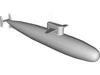 Submarine 3D CAD Model