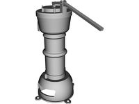 Water Hand Pump 3D CAD Model