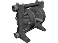 Polypropylene Diaphragm Pump 3D CAD Model