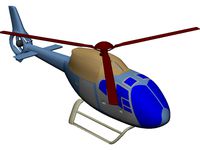 Eurocopter EC-120 Colibri 3D CAD Model