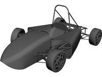 Formula SAE Prototype Car 3D CAD Model
