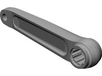 Race Face Turbine Left Crank 3D CAD Model