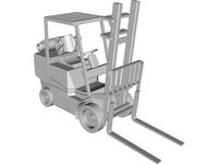 Forklift Clark 3D CAD Model