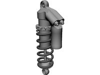 Ohlins TTX-25 Damper w/ Spring 3D CAD Model