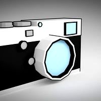 Low poly camera in Blender