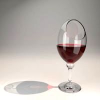 Fishbowl Wineglass - Luxrender